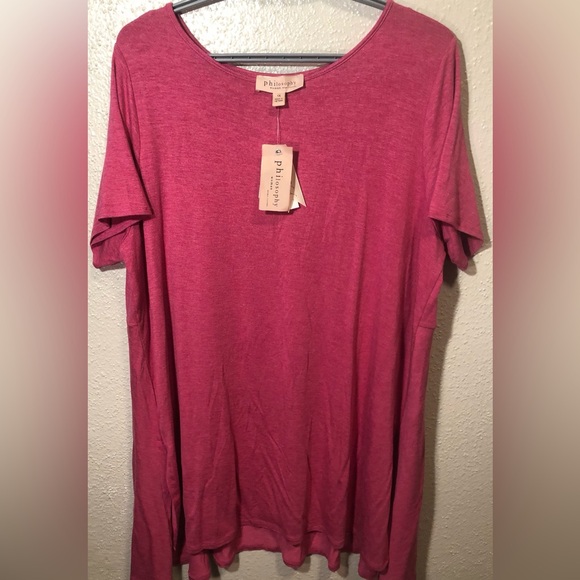 Philosophy Dresses & Skirts - Philosophy Dress NWT pink color size XL 22”inches armpit to armpit 30” length